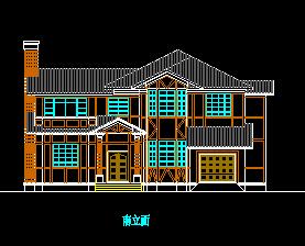 350平米二层别墅建筑设计图纸免费下载 别墅图纸
