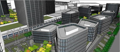 工业产业创意园工业产业园工厂房建筑工业建筑规划su模型设计模型下载