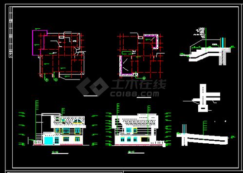 某地两层砖混结构别墅建筑设计施工图
